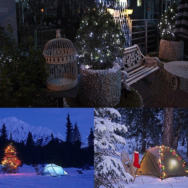 Solar Powered String  Light, For  Party / Outdoor / Garden, 100 LED Fairy Light, Xmas Changeable Colors