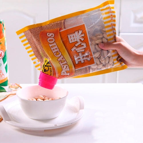 Food Grade ABS Sealing Discharging Mouth for Food Storage (Random Color Delivery)