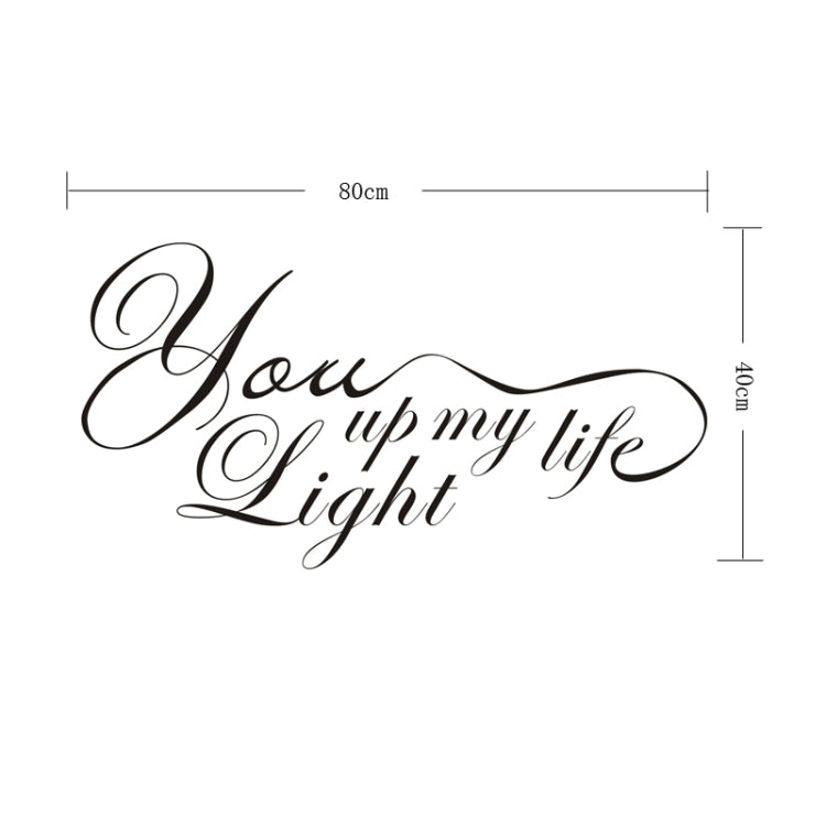 Wall Decor Phrase Removable Wall Stickers, Size: 80cm x 40cm