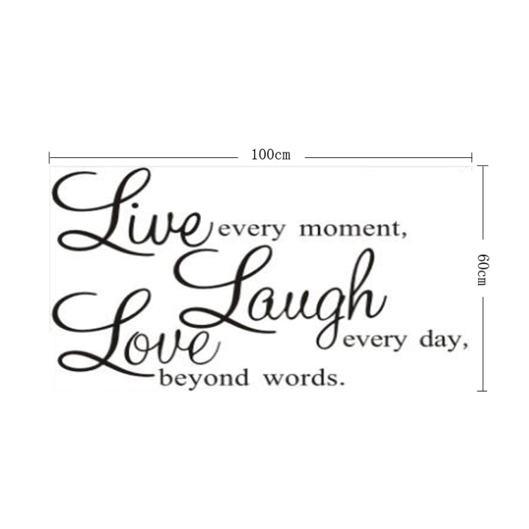 Wall Decor Large Phrase Removable Wall Stickers, Size: 100cm x 60cm