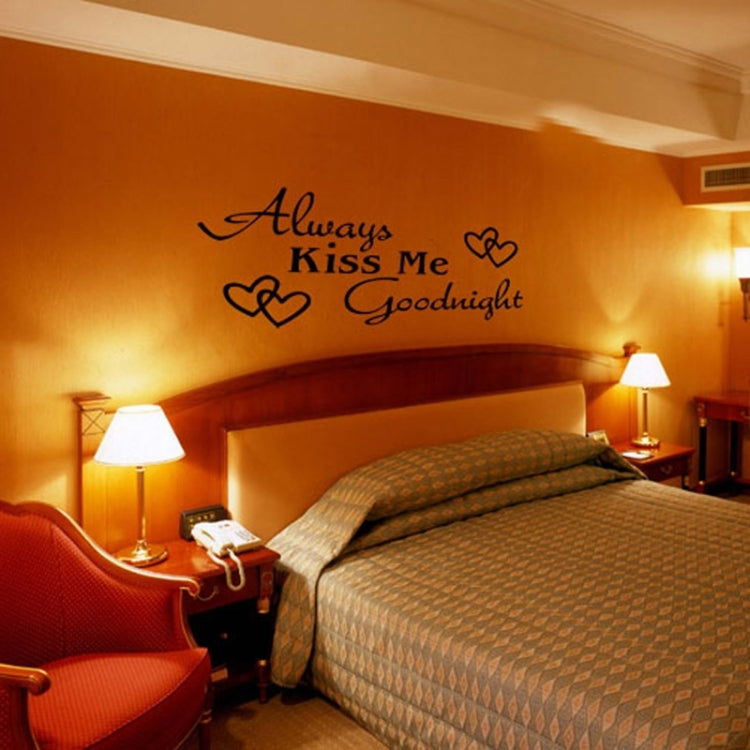 Wall Decor Large Always Kiss Removable Wall Stickers, Size: 120cm x 48cm