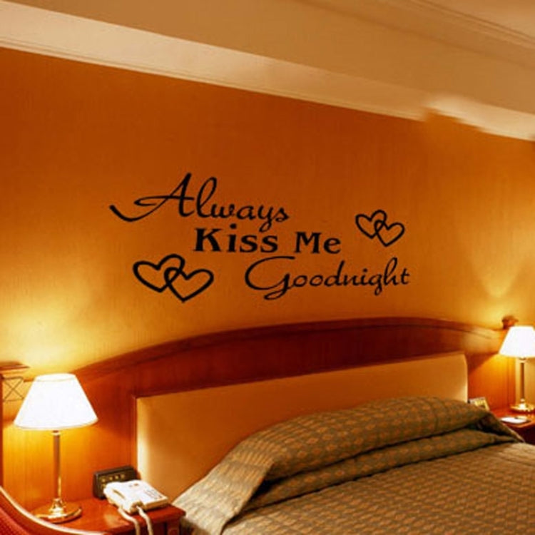 Wall Decor Medium Always Kiss Removable Wall Stickers, Size: 100cm x 38cm
