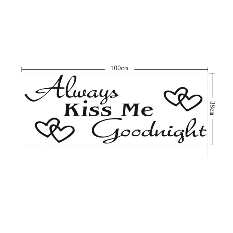 Wall Decor Medium Always Kiss Removable Wall Stickers, Size: 100cm x 38cm