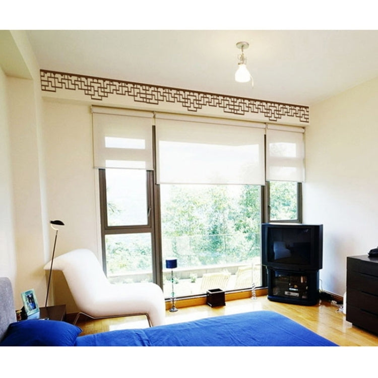 Wall Decor Chinese Style Vestibule Lattice Removable Wall Stickers, Size: 100cm x 20cm