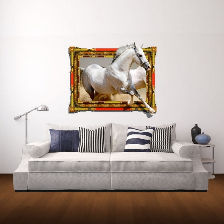 Wall Decor 3D Animal Removable Wall Stickers, Size: 68cm x 58cm