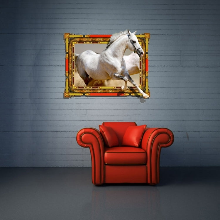 Wall Decor 3D Animal Removable Wall Stickers, Size: 68cm x 58cm