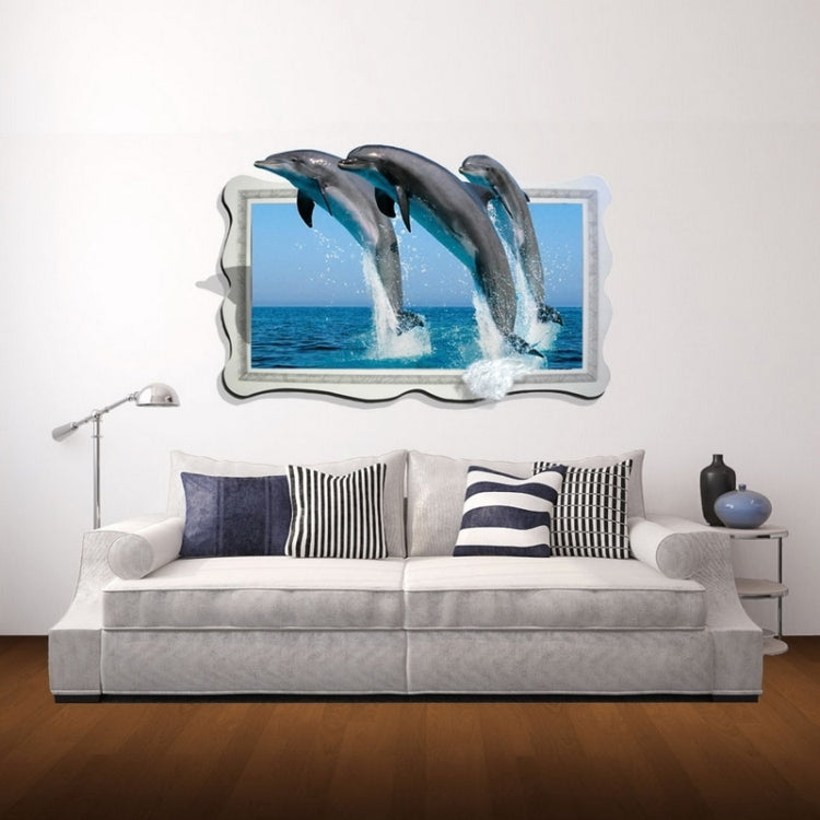 Wall Decor 3D Animal Removable Wall Stickers, Size: 92cm x 58cm