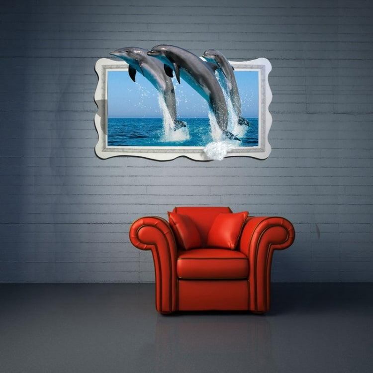 Wall Decor 3D Animal Removable Wall Stickers, Size: 92cm x 58cm