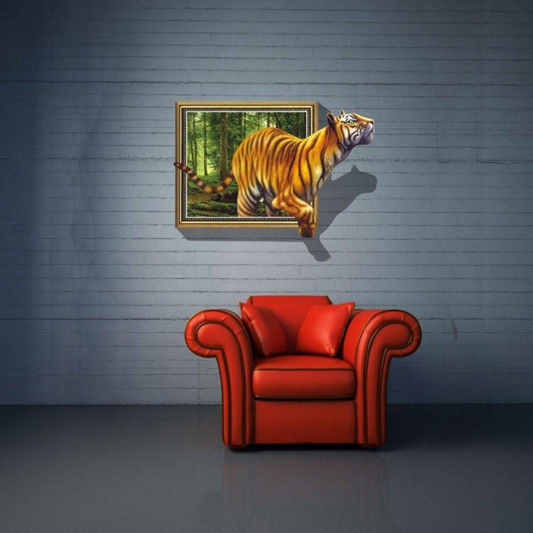 Wall Decor 3D Animal Removable Wall Stickers, Size: 75cm x 58cm