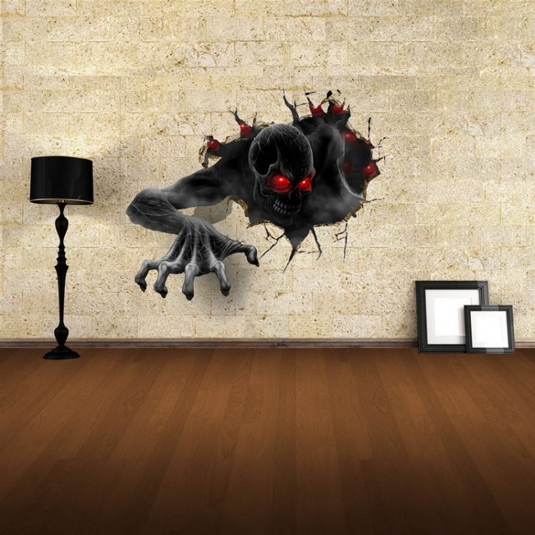 Wall Decor 3D Terror Removable Wall Stickers, Size: 68cm x 58cm