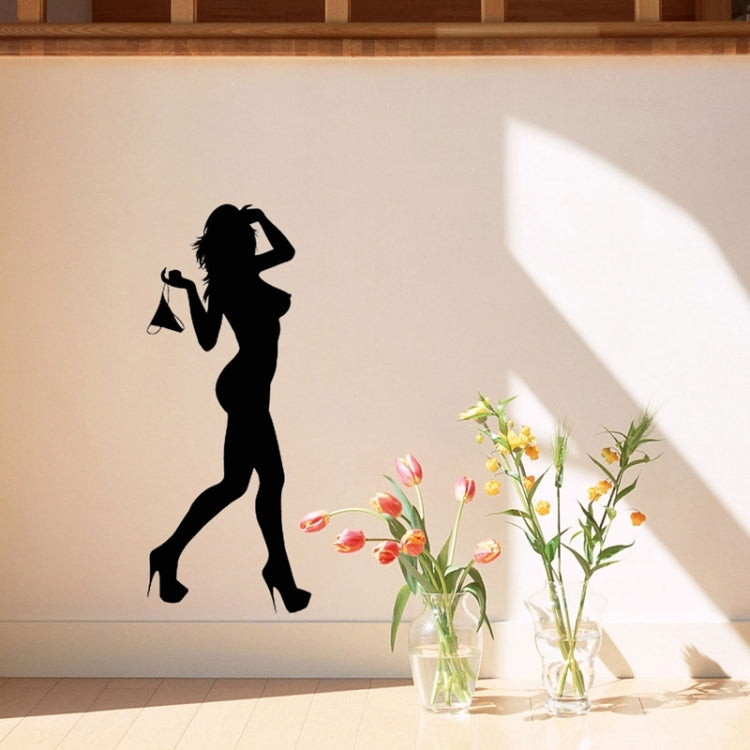 Wall Decor Sexy Silhouette Removable Wall Stickers, Size: 60cm x 26cm