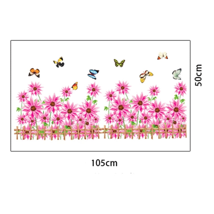 Home Decor Sunflower Removable Wall Stickers, DIY Free Combination, Size: 50cm x 70cm