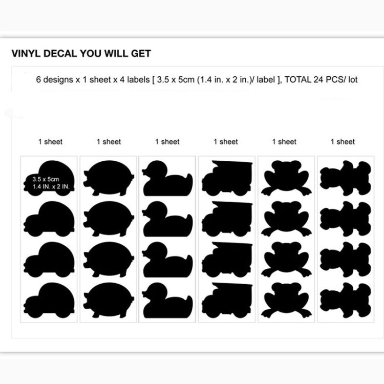 Decor Animal Convenient Removable Stickers, DIY Free Combination, Size: 30cm x 16cm