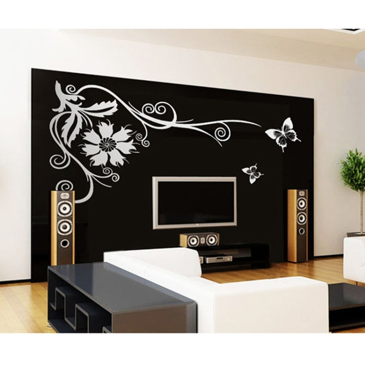 Wall Decor Beautiful Flowers Removable Stickers, DIY Free Combination, S Size: 65cm x 50cm