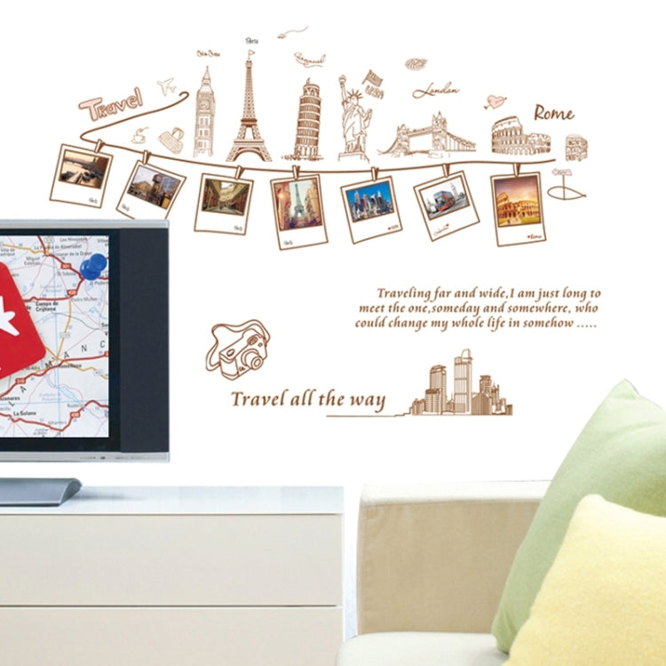 Home Decor European Landscape Removable Wall Stickers, DIY Free Combination, Size: 60cm x 90cm