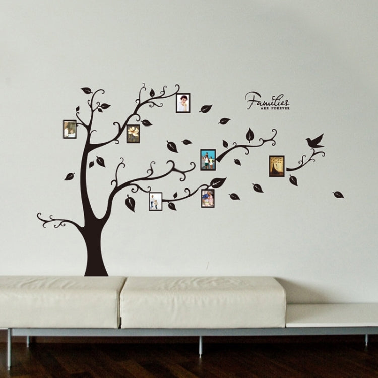 Home Decor Tree Pattern Photo Frame Removable Wall Stickers, DIY Free Combination, Size: 60cm x 90cm