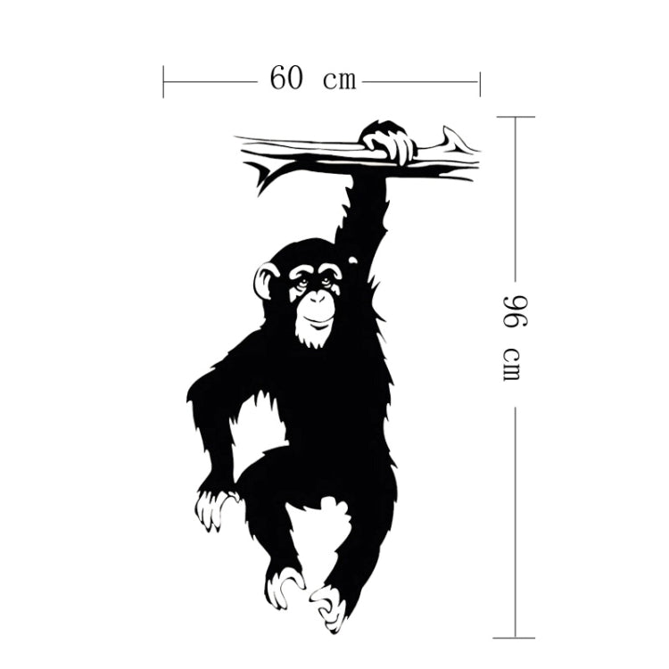 Home Decor Monkey Removable Wall Stickers Large, Size: 60cm x 96cm