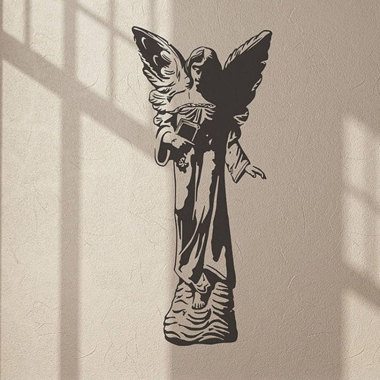 Home Decor Angel Statue Removable Wall Stickers Large, Size: 60cm x 135cm