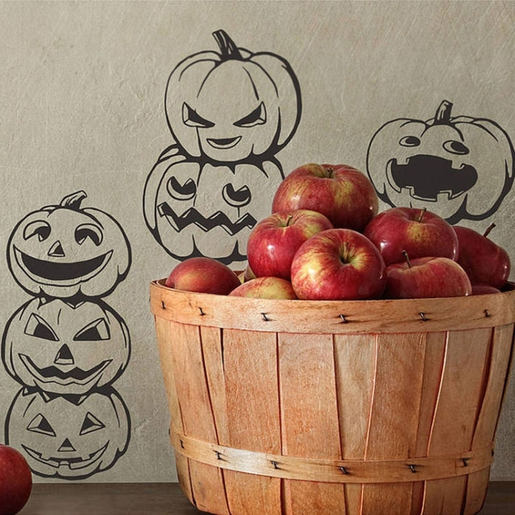 Home Decor Lovely Pumpkin Removable Wall Stickers, DIY Free Combination, Size: 60cm x 75cm