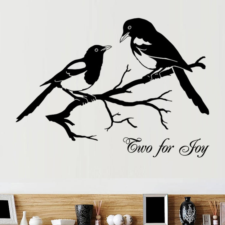 Home Decor Magpies Removable Wall Stickers Large, Size: 80cm x 90cm