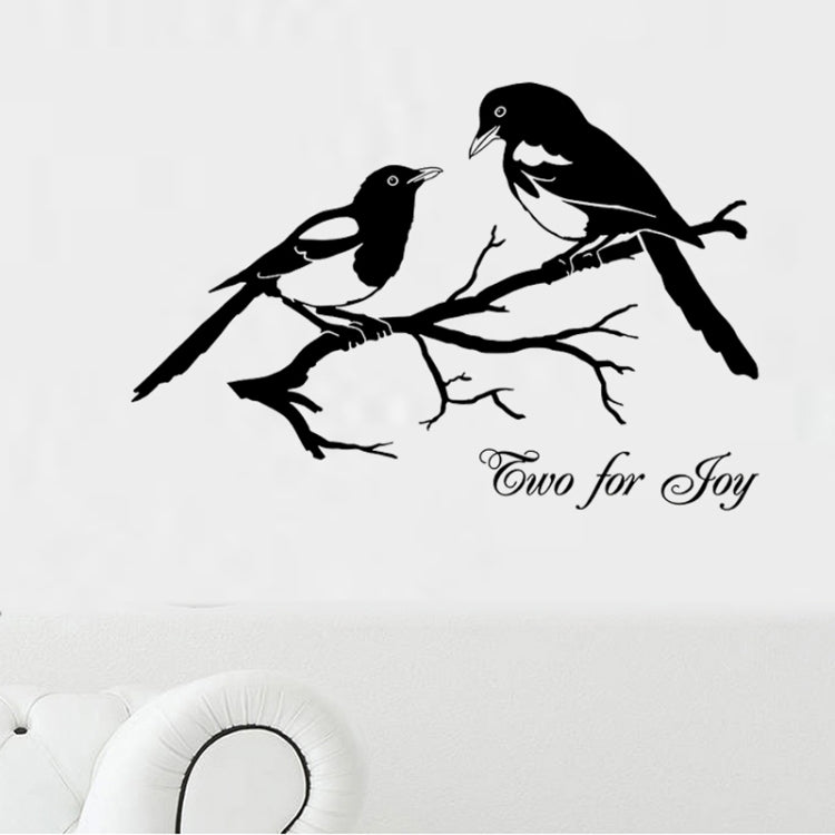 Home Decor Magpies Removable Wall Stickers Large, Size: 80cm x 90cm