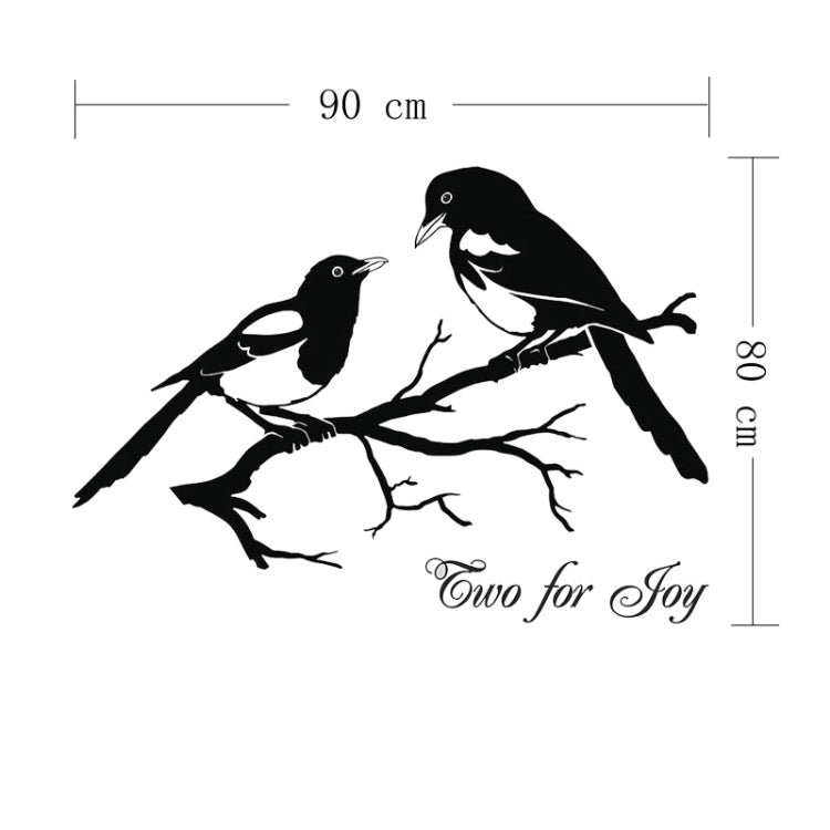 Home Decor Magpies Removable Wall Stickers Large, Size: 80cm x 90cm
