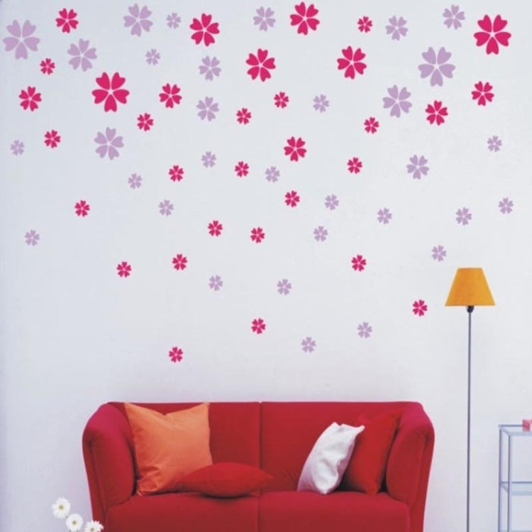 Wall Decor Flower Removable Wall Stickers, Free Combination, Random Color Delivery