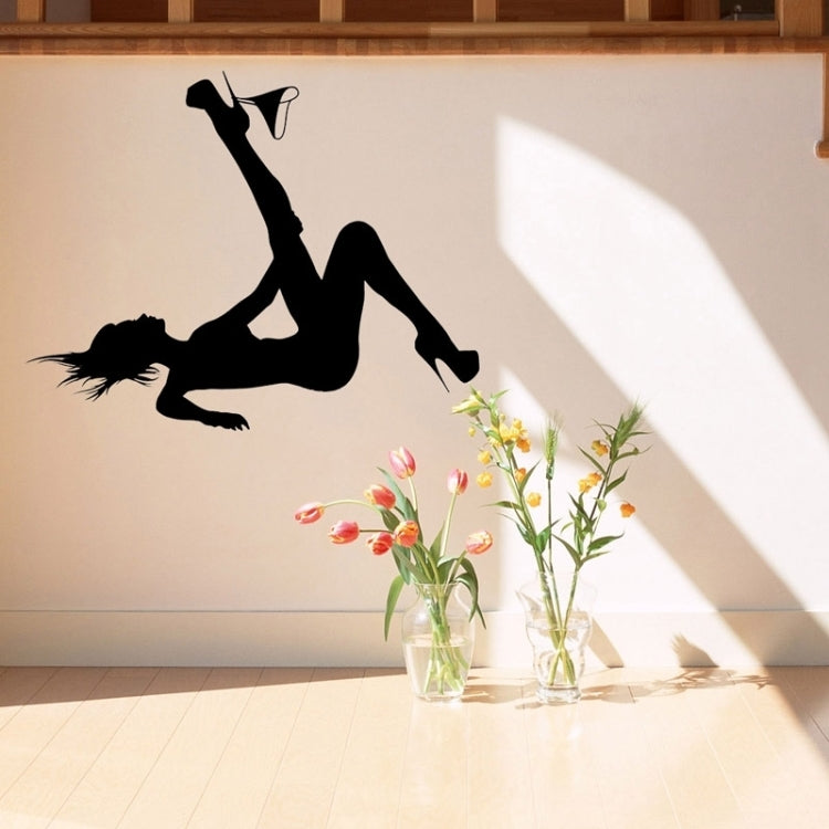 Wall Decor Sexy Outline Removable Wall Stickers, Size: 60cm x 70cm
