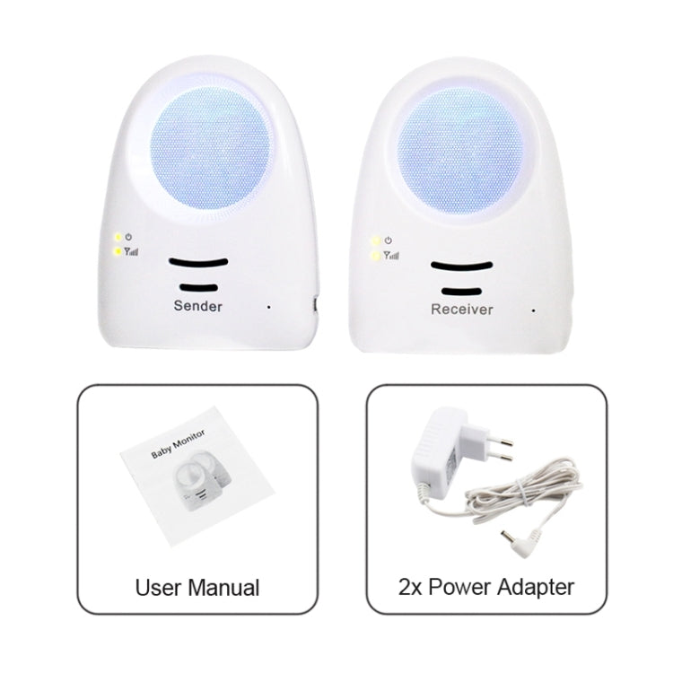 Real-time Voice-activated Baby Monitor, Including a Transmitter and a Receiver