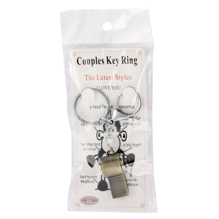 Creative Metal Key Chain with Whistle