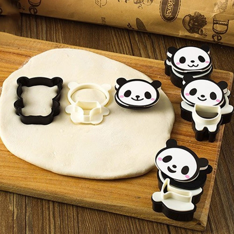 4 PCS Panda Cookie Mold Biscuit Mold