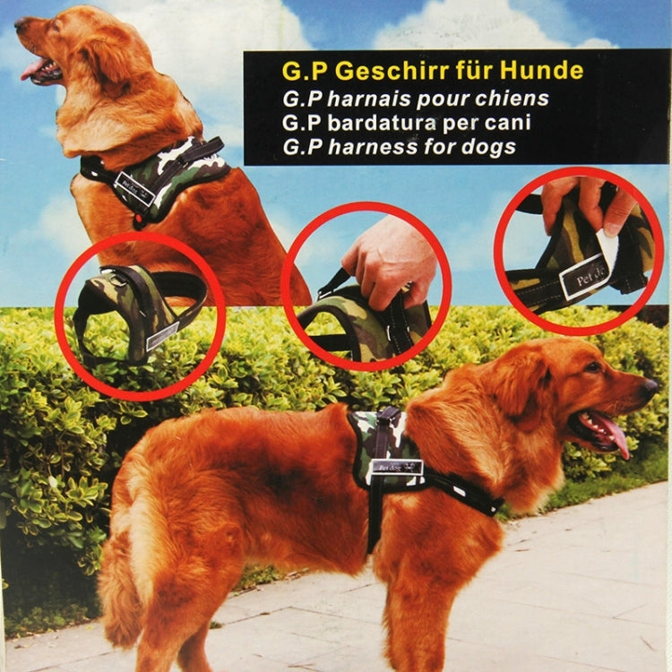 Soft Thicken Pet Chest Suspenders Dog Traction Rope, Size: L (60-75cm)