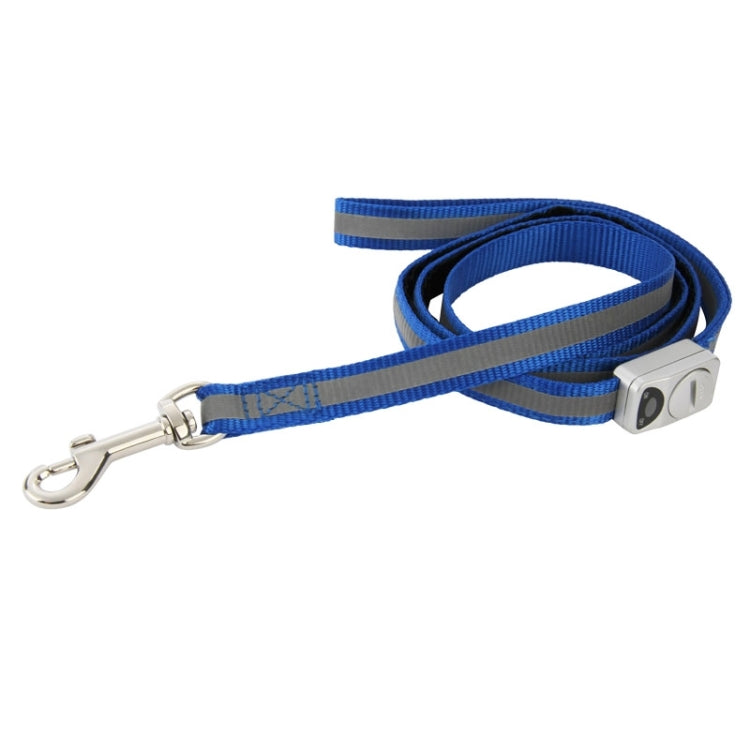 Nylon Dog Puppy LED Flashing Leash Pet Training Lead Rope for Daily Walking, Length: 1.2m(Blue)