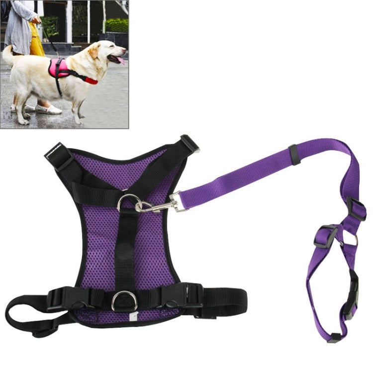Pet Dog Chest Suspenders with Traction Rope, Size: L