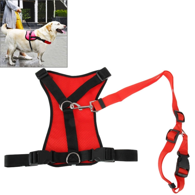 Pet Dog Chest Suspenders with Traction Rope, Size: L