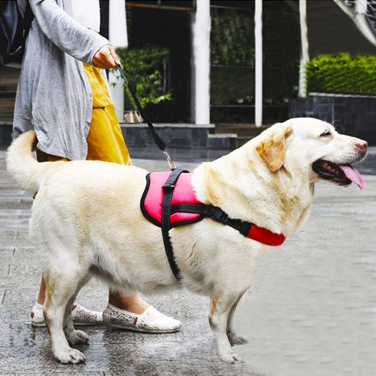 Pet Dog Chest Suspenders with Safety Belt, Size: L