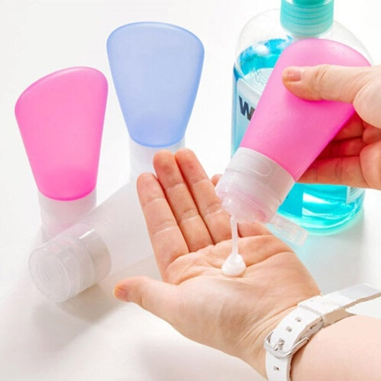 3 PCS 60ml Silicone Cosmetic Points Bottling Lotion Shampoo Bath Shower Gel Tube Container Travel Packing Bottle