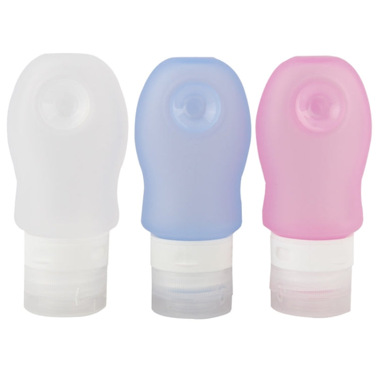 3 PCS 60ml Silicone Cosmetic Points Bottling Lotion Shampoo Bath Shower Gel Tube Container Travel Packing Bottle