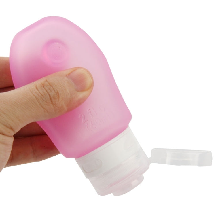 3 PCS 60ml Silicone Cosmetic Points Bottling Lotion Shampoo Bath Shower Gel Tube Container Travel Packing Bottle