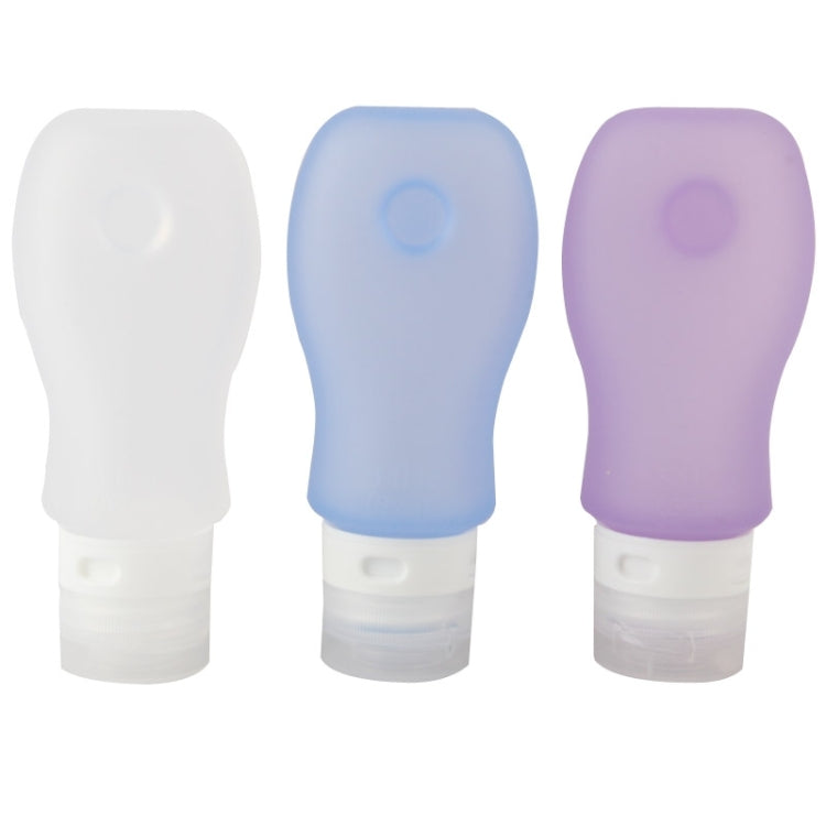 3 PCS 89ml Silicone Cosmetic Points Bottling Lotion Shampoo Bath Shower Gel Tube Container Travel Packing Bottle