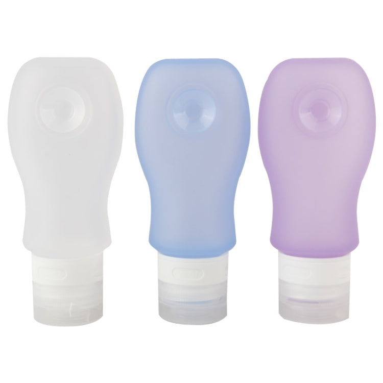3 PCS 89ml Silicone Cosmetic Points Bottling Lotion Shampoo Bath Shower Gel Tube Container Travel Packing Bottle