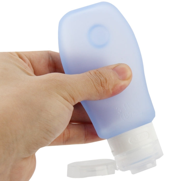 3 PCS 89ml Silicone Cosmetic Points Bottling Lotion Shampoo Bath Shower Gel Tube Container Travel Packing Bottle