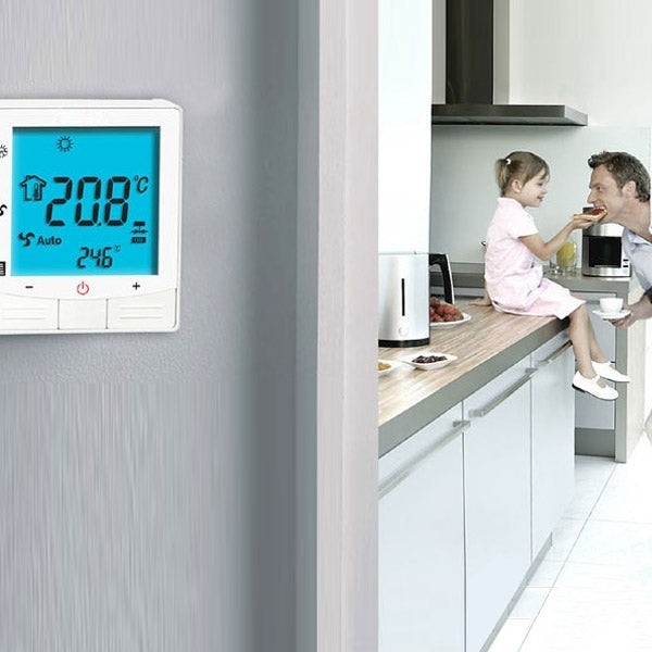 Simple Non-programmable Water Heating Room Thermostat(White)