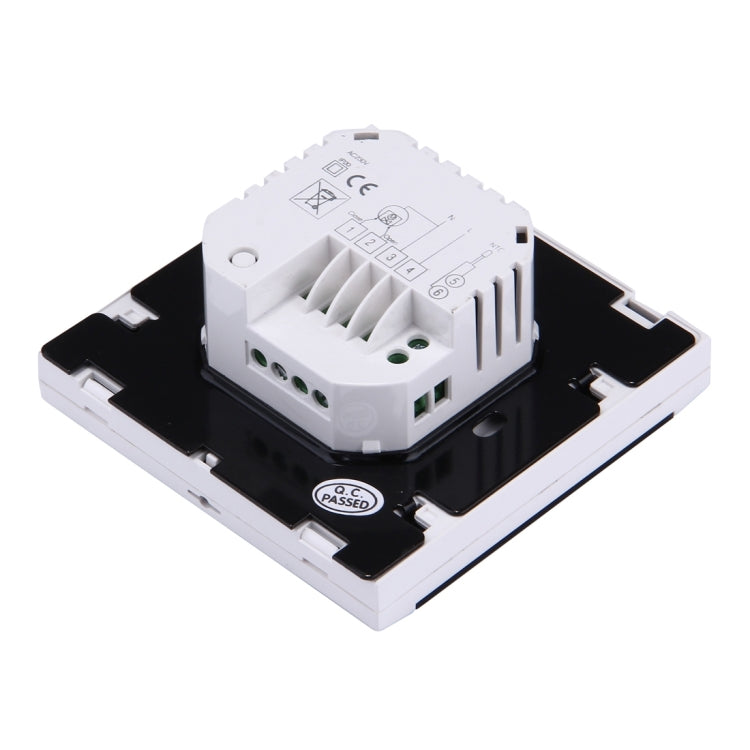 Floor Heating / Water Heating System LCD Display Programmable Room Thermostat (Black+White)