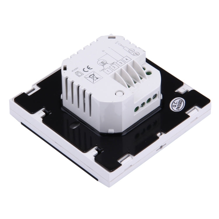 Floor Heating / Water Heating System LCD Display Programmable Room Thermostat (Black+White)