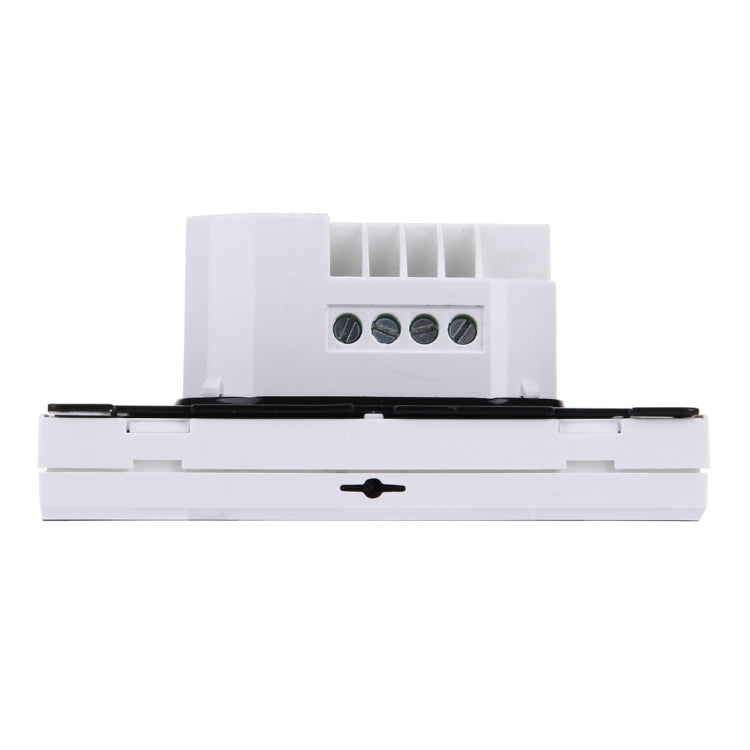 Floor Heating / Water Heating System LCD Display Programmable Room Thermostat (Black+White)