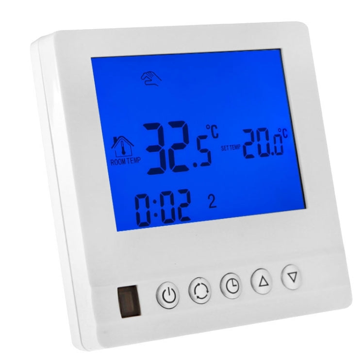 Floor Heating / Water Heating System LCD Display Programmable Room Thermostat(White)