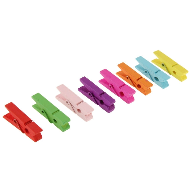 16 PCS 3.5mm Simple Style Wooden Clips Pins for Picture Photo Displaying