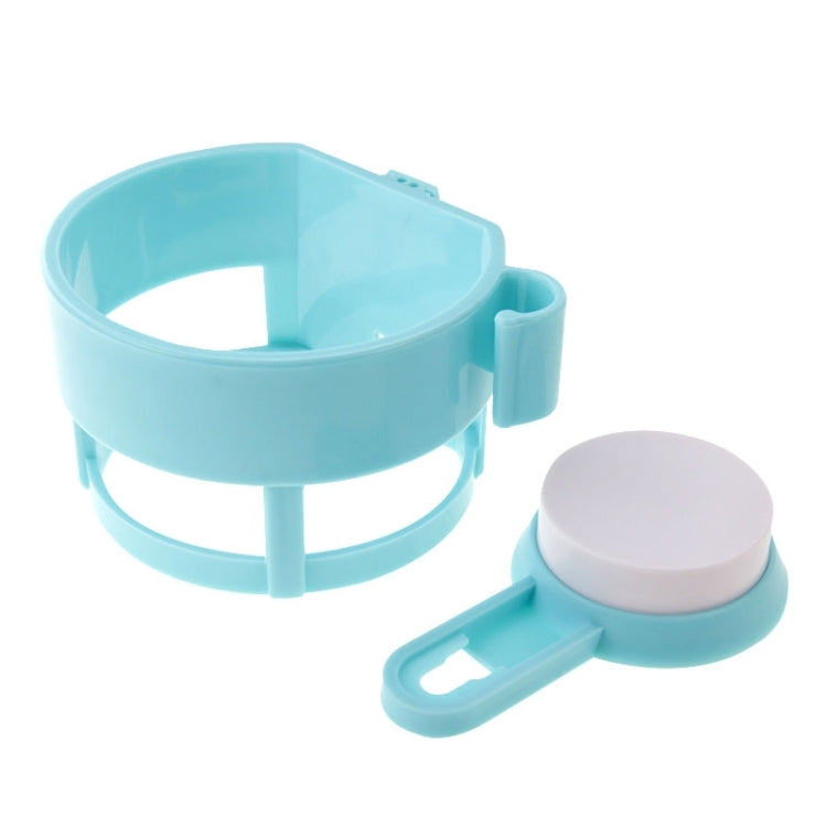 Sucker Wall Mount Bracket Plastic Hair Dryer Bathroom Storage Rack(Blue)