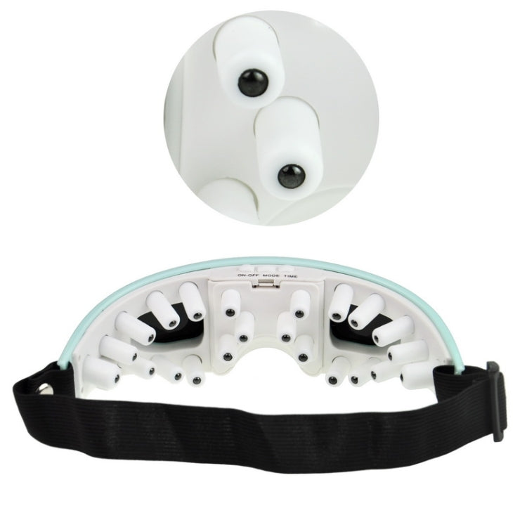 TS-0816 Fashion Eye Care Health Electric Alleviate Fatigue Massager, Support USB Cable or Battery Charge(Green)